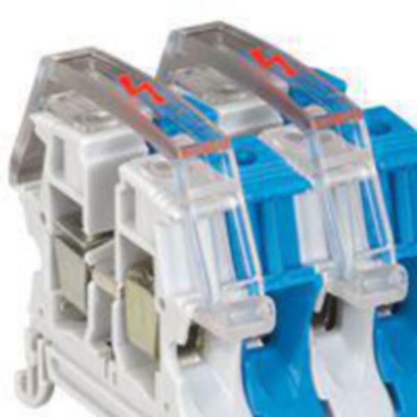 Ecran de protection unipolaire pour bloc de jonction à vis viking 3 avec 1 entrée 1 sortie pas 12mm et 15mm