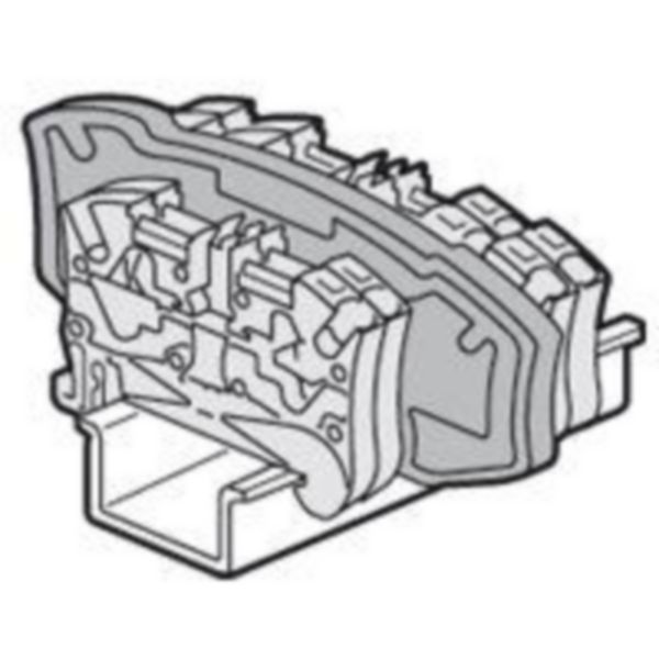 Cloison de séparation pour blocs de jonction à ressort viking 3 avec 2 étages