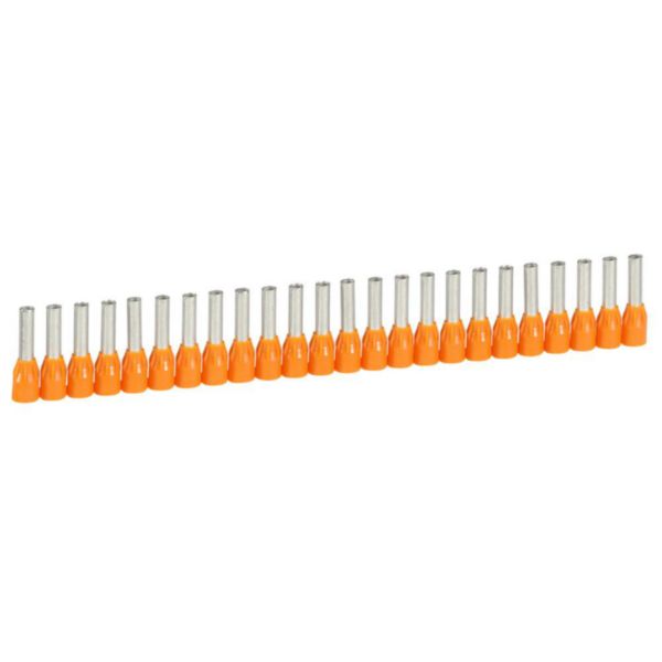 Embout de câblage à collerette isolante Starfix simple en bande pour conducteurs section 4mm² - orange