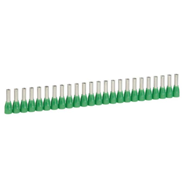 Embout de câblage à collerette isolante Starfix simple en bande pour conducteurs section 6mm² - vert