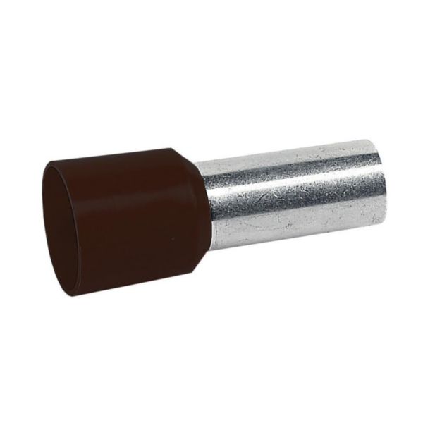 Embout de câblage à collerette isolante Starfix simple unitaire pour conducteurs section 25mm² - noir