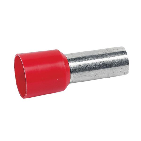 Embout de câblage à collerette isolante Starfix simple unitaire pour conducteurs section 35mm² - rouge