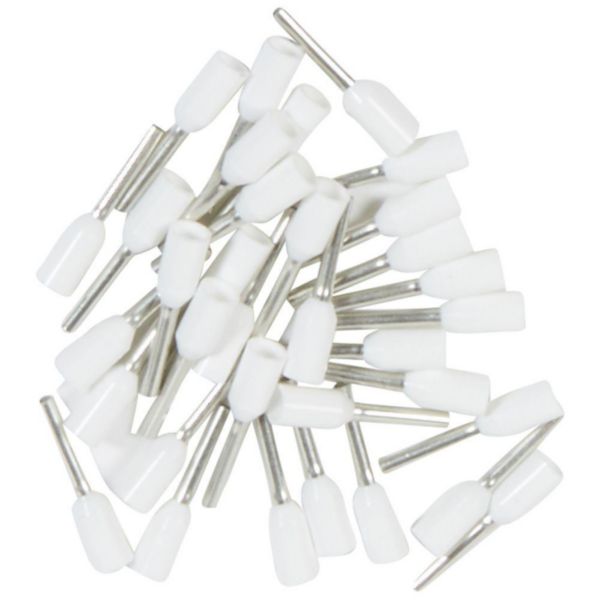 Sachet d'embouts de câblage à collerette isolante Starfix simple unitaire pour conducteurs section 0,5mm² - blanc - Page 2