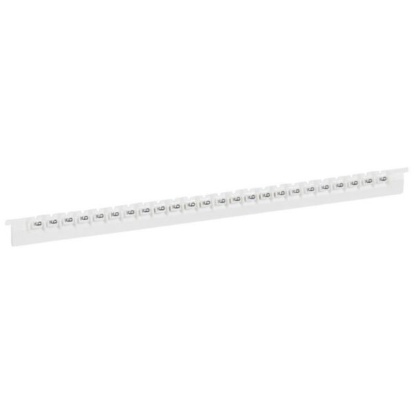 Réglette de 24 repères Mémocab largeur 2,3mm avec chiffre 9 noir sur fond blanc