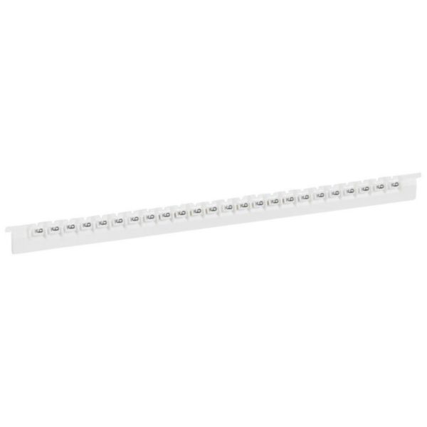 Réglette de 24 repères Mémocab largeur 2,3mm avec chiffre 9 noir sur fond blanc