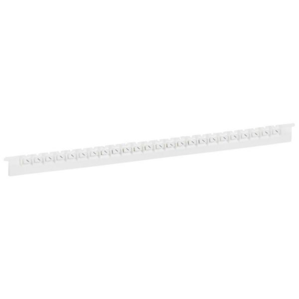 Réglette de 24 repères Mémocab largeur 2,3mm avec signe conventionnel barre de fraction noir sur fond blanc