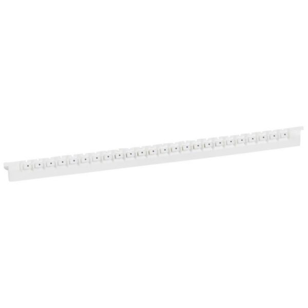 Réglette de 24 repères Mémocab largeur 2,3mm avec signe conventionnel point noir sur fond blanc