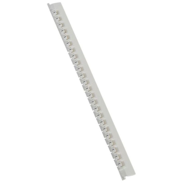 Réglette de 24 repères Mémocab largeur 2,3mm avec signe conventionnel moins noir sur fond blanc