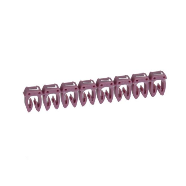 Repère CAB 3 pour filerie 0,5mm² à 1,5mm² et blocs de jonction avec chiffre 7 violet