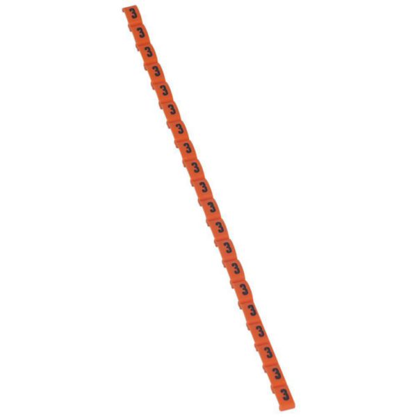 Repère Duplix conforme au code couleur international avec chiffre 3 sur fond orange - Page 6