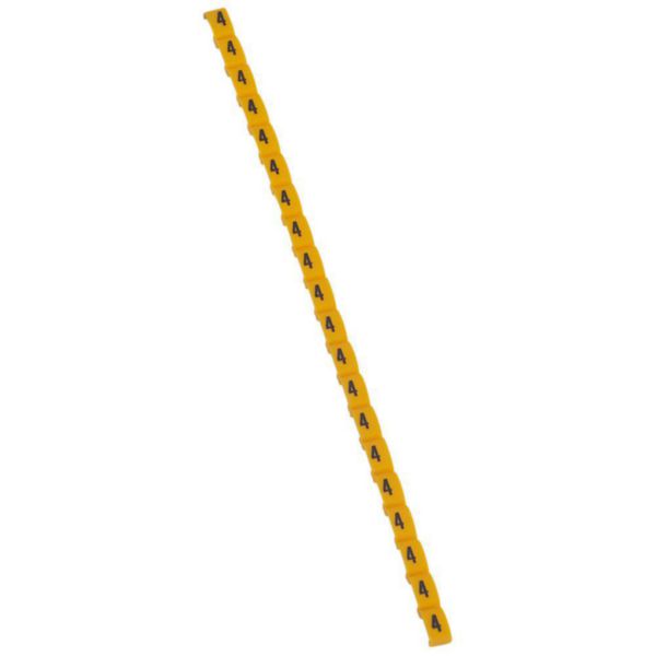 Repère Duplix conforme au code couleur international avec chiffre 4 sur fond jaune - Page 6