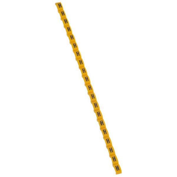 Repère Duplix lettre majuscule H noire sur fond jaune - Page 6