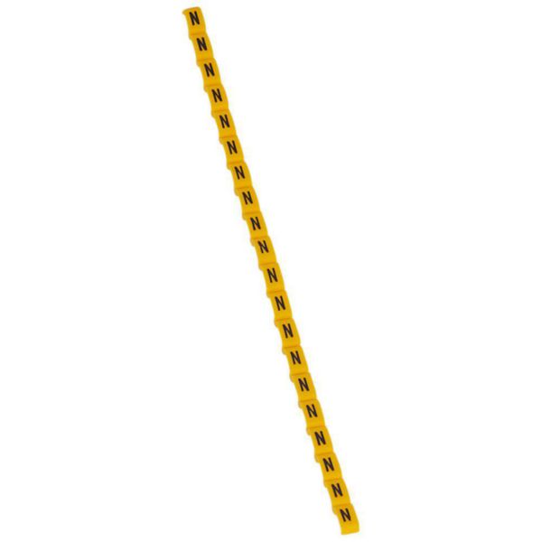 Repère Duplix lettre majuscule N noire sur fond jaune - Page 6