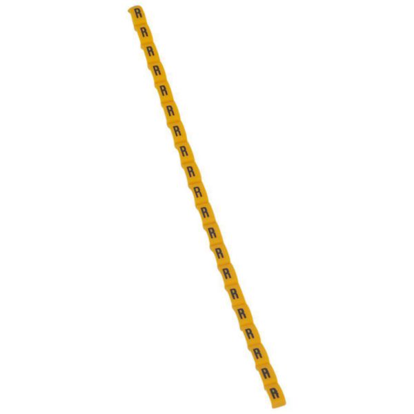 Repère Duplix lettre majuscule R noire sur fond jaune - Page 6