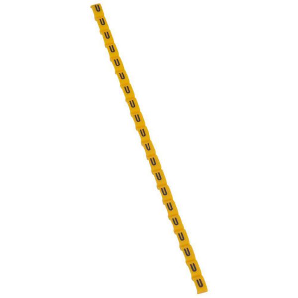 Repère Duplix lettre majuscule U noire sur fond jaune - Page 7