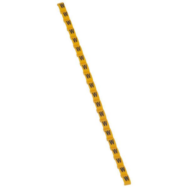 Repère Duplix lettre majuscule W noire sur fond jaune - Page 7