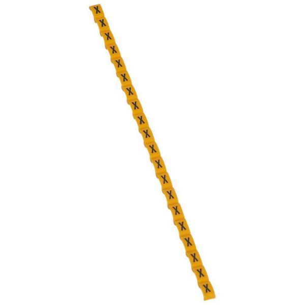 Repère Duplix lettre majuscule X noire sur fond jaune - Page 7