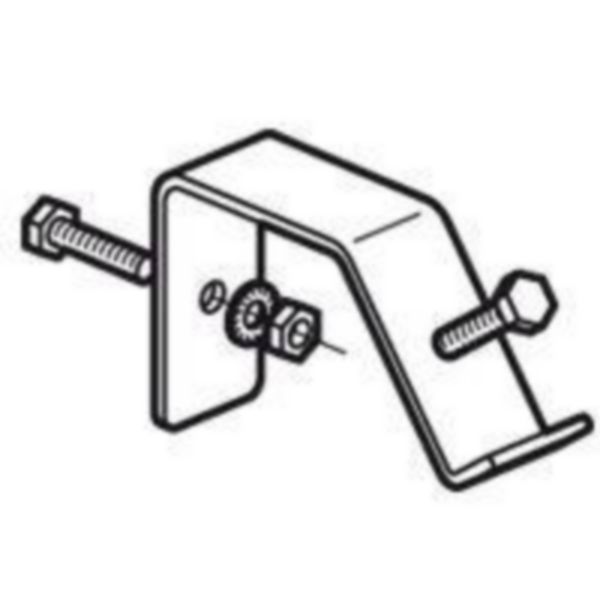 Jeu de 2 supports pour inclinaison d'un rail à 45° pour coffret Marina - avec 4 vis M6 , écrous et rondelles