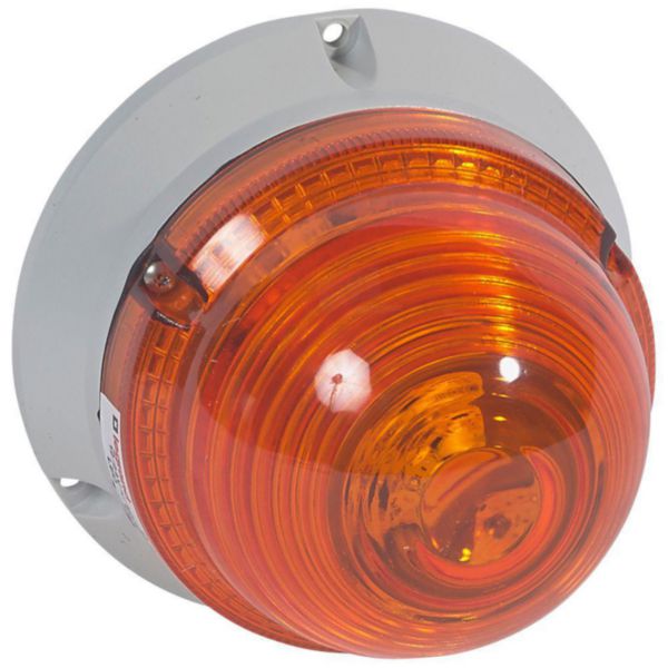Feu à LEDs clignotant/fixe 55 candelas - 24 v~/= - orange