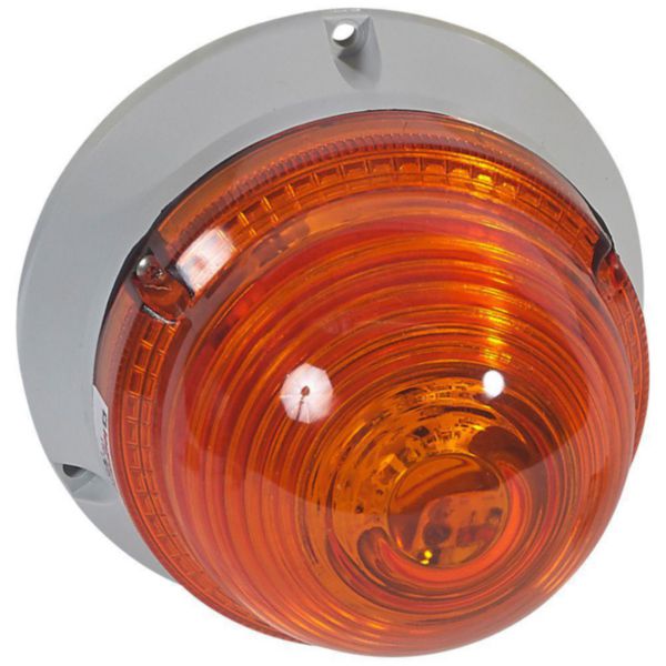 Feu à LEDs clignotant/fixe 55 candelas - 230 v~ - orange