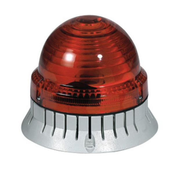 Feu à LEDs clignotant/fixe 55 candelas - 24 v~/= - rouge