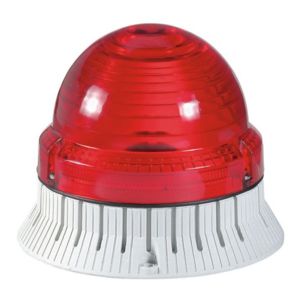 Feu clignotant/fixe 55 candelas IP54 IK10 - 12V= à 48 V= - rouge