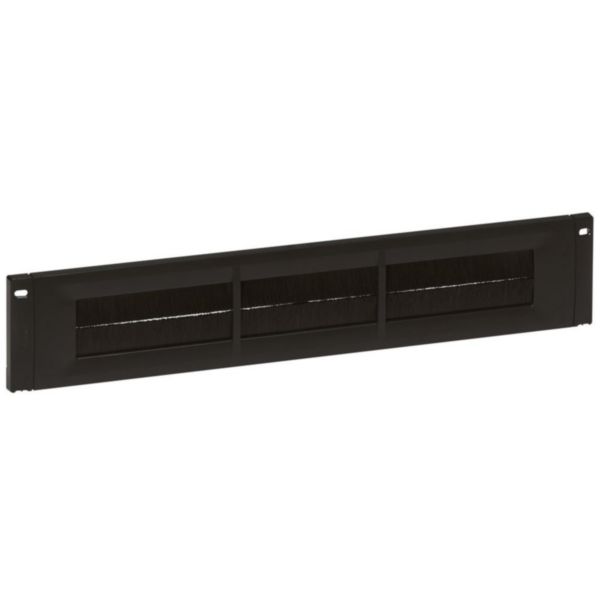 Entrée de câbles plastique avec balai à clippage direct 2U pour baie LCS³ 19pouces