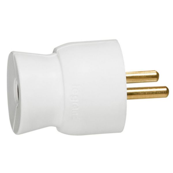 QLOUNI Fiche Double pour Prise, Rallonge avec 2 Prises Schuko 16A/ 250V/  Max.3680W 2 en 1 Adaptateur de Prise Distribution à 2 Voies IP44 Double  Prise