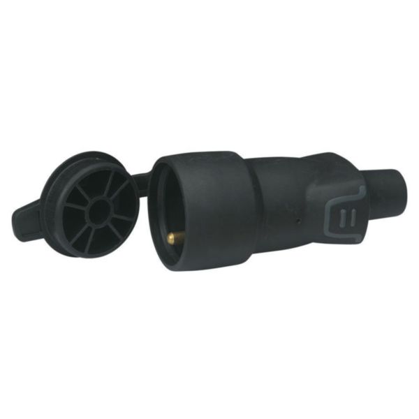 Prolongateur borne à vis 2P+T 16A IK08 IP44 avec bouchon