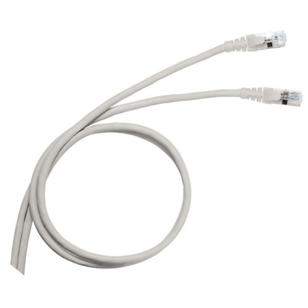 Cordon RJ45 standard catégorie 5E U/UTP PVC gris 1m