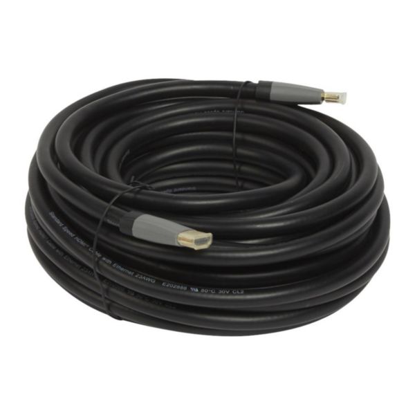 051736 Cordon HDMI raccordement prise HDMI à terminal audio et vidéo  longueur 15m - professionnel