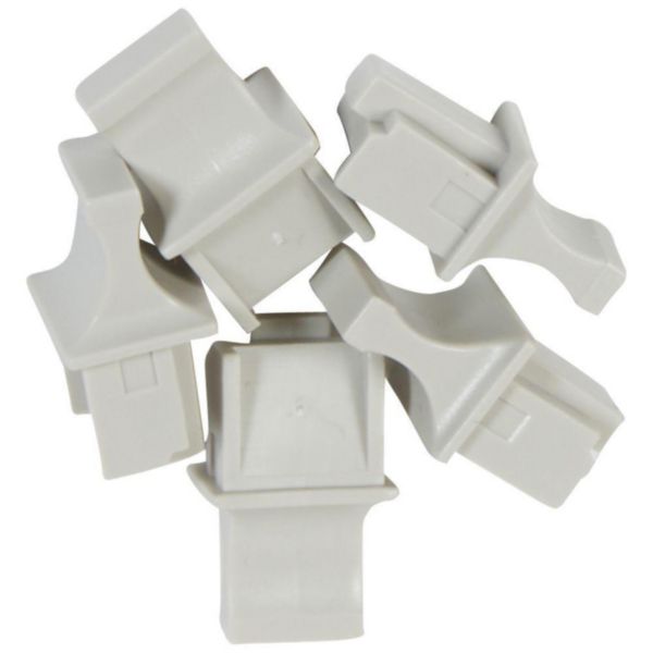 Lot de 12 oburateurs pour connecteurs RJ45 blanc