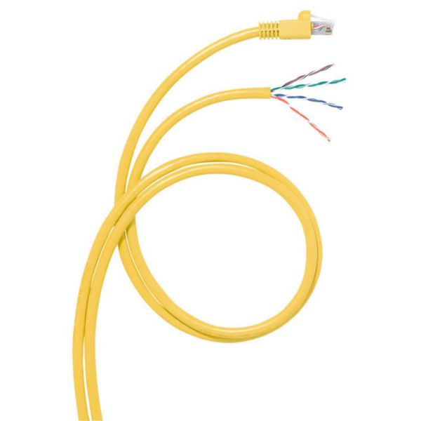 Cordon RJ45/dégainé pour boîte de distribution de zone LCS² catégorie 6A S/FTP écranté impédance 100ohms - longueur 8m