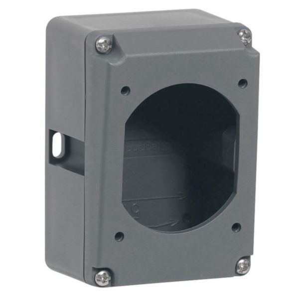 Boîtier réversible simple Hypra pour prise 3P+T et 3P+N+T IP44 et IP66/67-55 16A - plastique