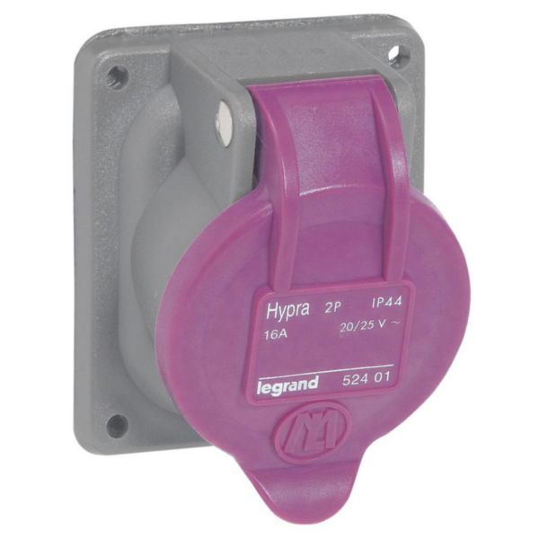Prise de courant fixe 2P Hypra IP44 TBT 16A - 20V~ à 25V~ - plastique - Page 3