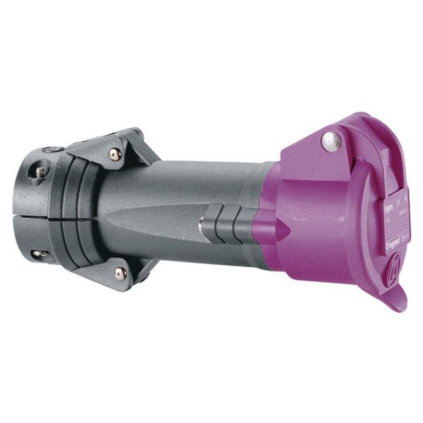 Prise mobile Hypra IP44 TBT 16A - 20V~ à 25V~ - 2P - plastique