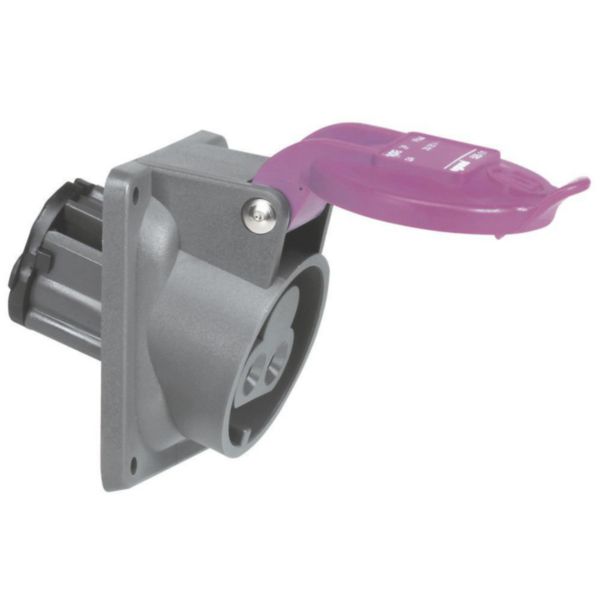 Prise de courant fixe 2P Hypra IP44 TBT 32A - 20V~ à 25V~ - plastique