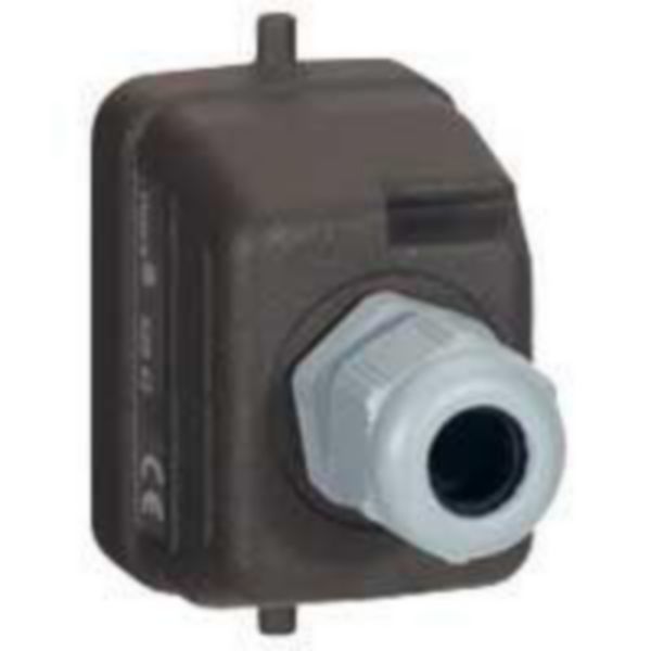 Connecteur multipôles capot mâle sortie verticale métal Hypra 32A 400V~ 6P+T