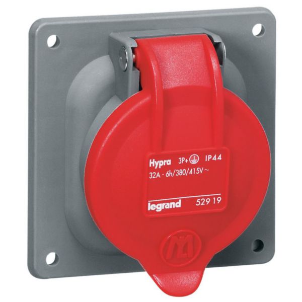 Prise à entraxes unifiés fixe Hypra IP44 32A - 380V~ à 415V~ - 3P+T - plastique - Page 2