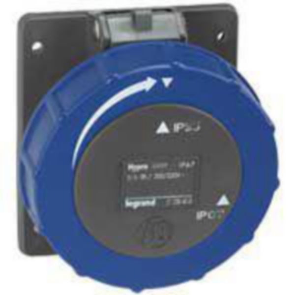 Prise à entraxes unifiés Hypra 2P+T IP66/67-55 - 200V~ à 250V~ - plastique