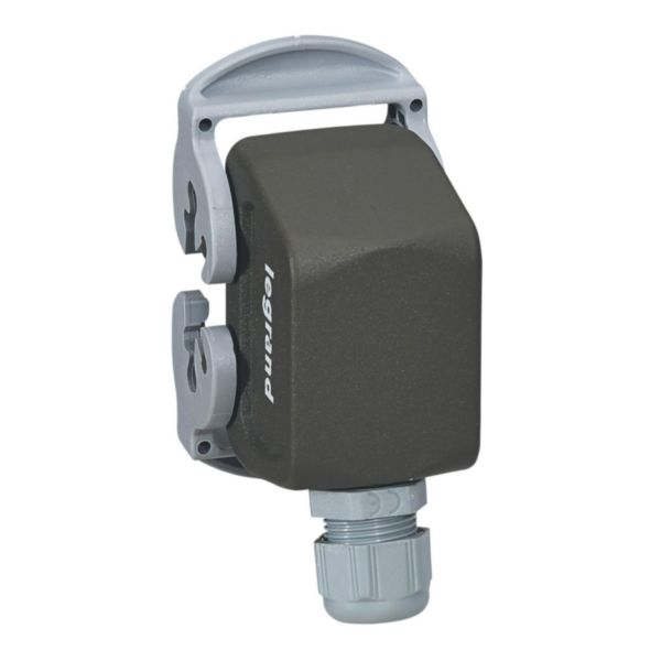 Connecteur multipôle capot mâle verrouillage latérale métal Hypra 16A 500V 10P+T