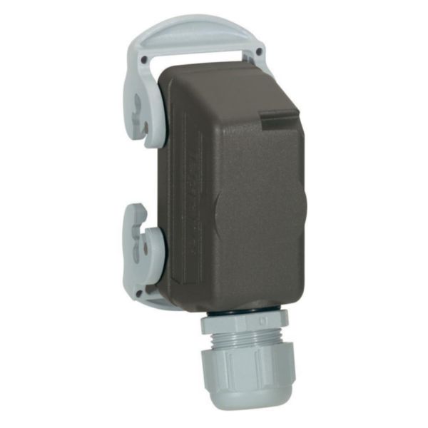 Connecteur multipôle capot mâle verrouillage latérale métal Hypra 16A 500V 16P+T