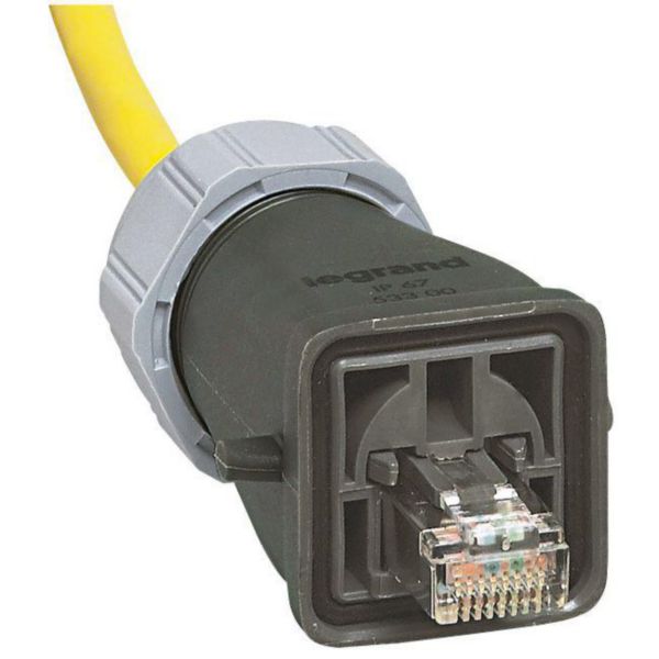 Fiche de protection IP66/67 pour câbles RJ45