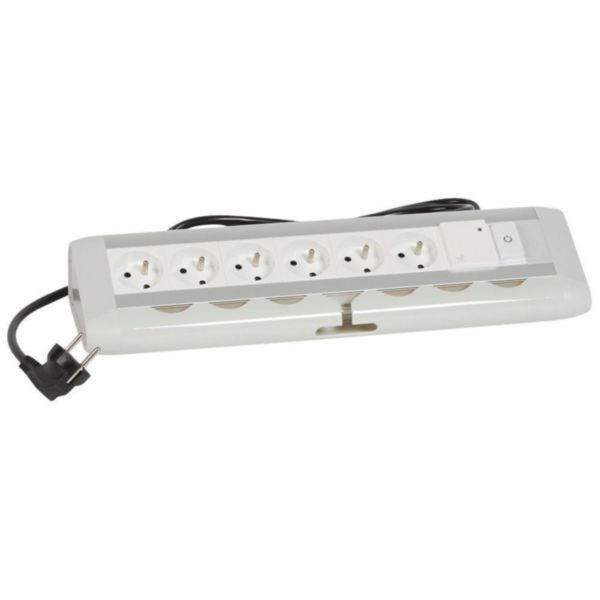 Bloc bureau - 6x2P+T F/B + 1 inter lumineux + parasurtenseur réf.775 40 - avec c