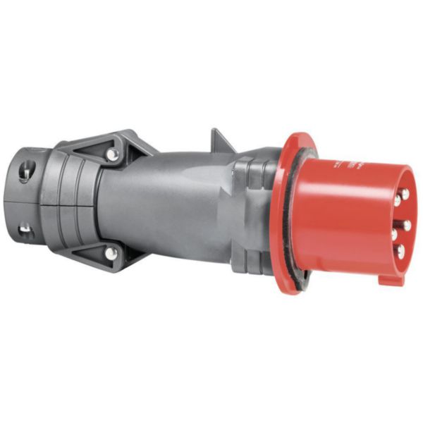 Fiche mobile droite Hypra IP44 63A - 380V~ à 415V~ - 3P+N+T - plastique
