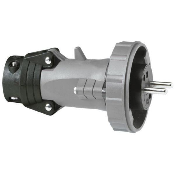 Fiche mobile droite 2P+T à brochage domestique Hypra IP66/67-55 - 250V~