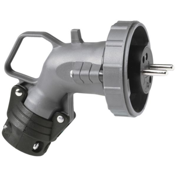 Fiche mobile coudée 2P+T à brochage domestique Hypra IP66/67-55 - 250V~