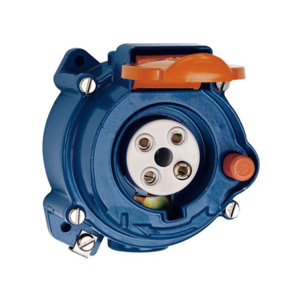 Prise saillie Prisinter métal 3P+T Martin Lunel IP44 10A 380V~ à 415V~