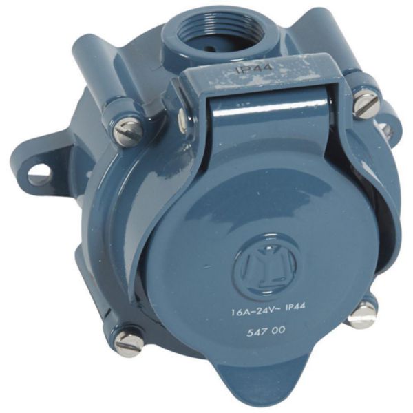 Prise saillie métal Martin Lunel 2P IP44 16A 24V~