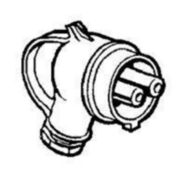 Fiche TBT sortie coudée métal Martin Lunel 2P IP44 16A 24V~